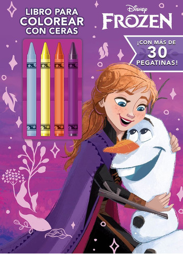 Libro Frozen. Libro Para Colorear Con Ceras - Disney