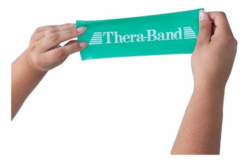 Elástico Circular Band Loops Suave 20cm Thera-band Cor Azul-turquesa