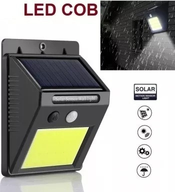 Luz Solar Recargable 48 Leds Cob Con Sensor De Movimiento 2