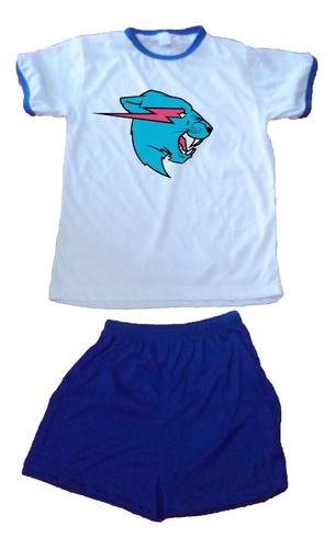 Pijama Corto Niño Mr Beast Personalizado Verano