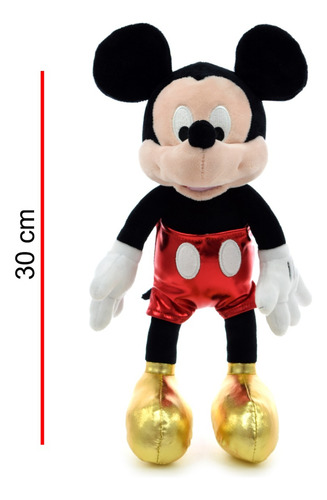 Imagen 2 de 9 de Peluche Mickey Brilloso 30cm Orig. Phi Phi Toys