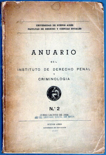 Anuario Del Instituto De Derecho Penal Y Criminologia Nº2