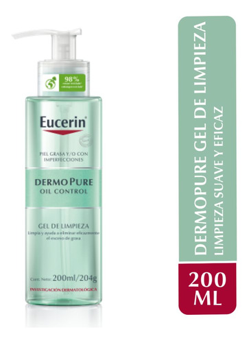 Gel Limpiador Facial Eucerin Dermopure 200ml