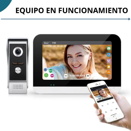 Video Portero Smart Wifi, Con Panel De Control | Tuya Smart