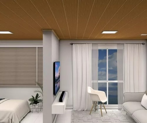 Cielorraso Pvc Color Imitación Madera Biege Revestimiento