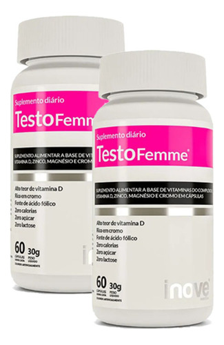 2x Testofemme 60 Caps Inove Nutrition