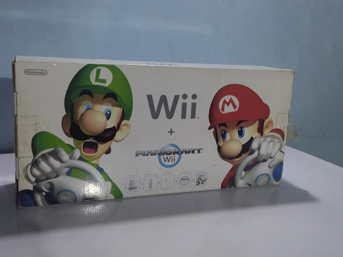Consola Wii Mario Kart Con Accesorios