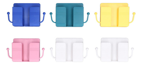 Caja Autoadhesiva Soporte Teléfono Del Soporte De Pared 6pcs