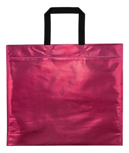 Bolsa De Tela Ecologica Reutilizable Metalizada 45x40 X25 Un