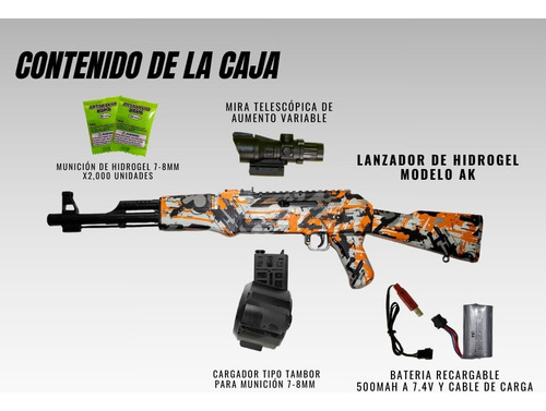 Lanzador De Hidrogel Ak Juguete De Hidrogel Automatico (Usado)