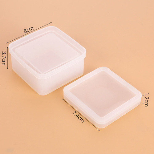 4x Moldes De Fundición De Resina Epoxi Caja De Contenedor