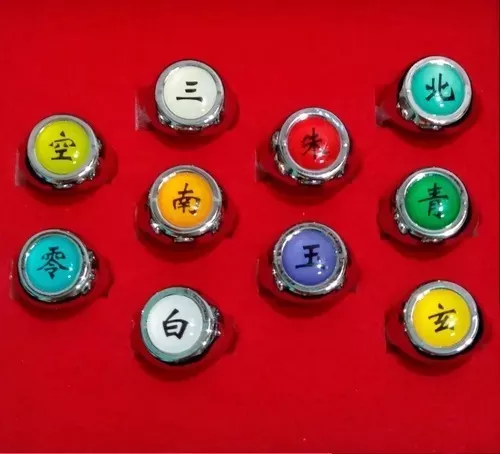 Set X 10 Anillos Akatsuki Naruto Itachi Pain Deidara Tobi