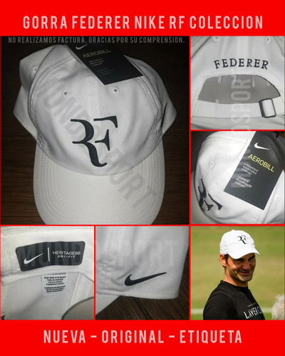 Gorra Federer Nike Rf Coleccion / 100% N |_| E \/ A