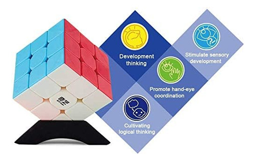 Cubo Mágico 3 X 3 Para Mejorar Concentración Color De La Estructura