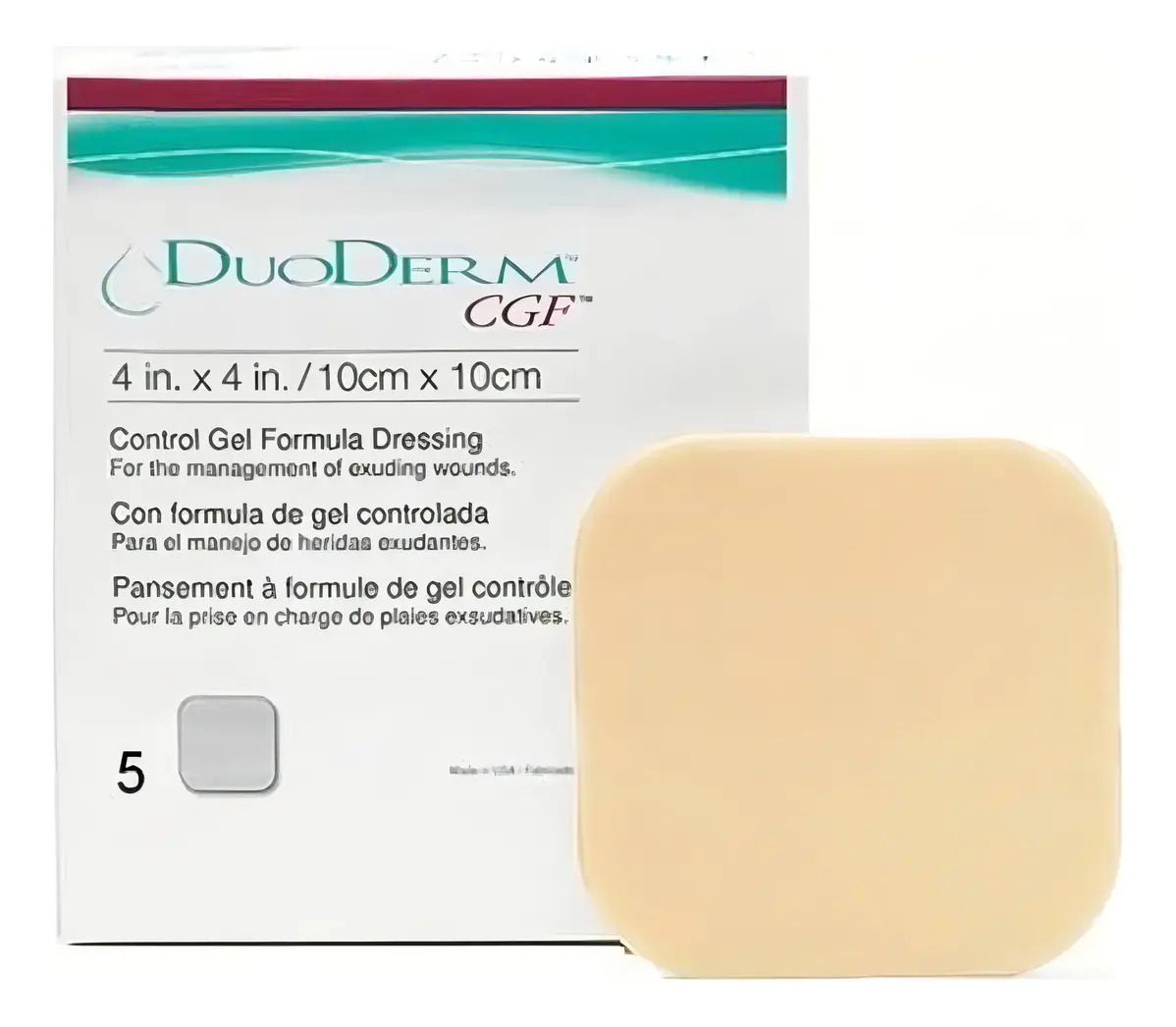 Duoderm Cgf 10x10 Caja 5 Pzas