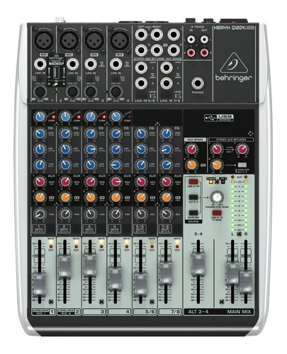 Consola Behringer Xenyx Q1204 Usb 12 Entradas Usb/audio