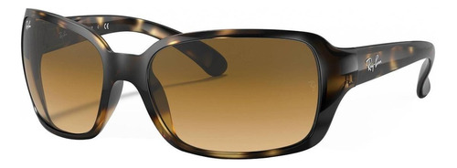 Gafas de sol Ray-Ban RB4068 Standard con marco de nailon color gloss tortoise, lente light brown de cristal degradada, varilla gloss tortoise de nailon