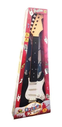 Guitarra Musical Com Luzes E Som Rock Star