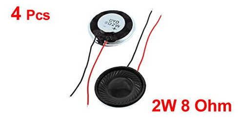 Altavoz Magnético De 2 W Y 8 Ohmios, Uxcell (paquete De 4)