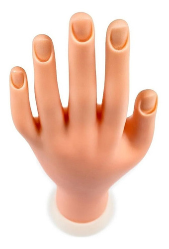 Mão Postiça Para Treino Manicure Silicone Unhas Gel Dedo
