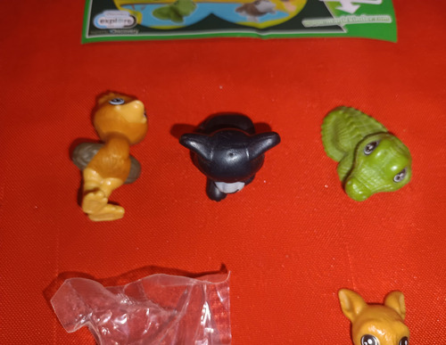Kinder Sorpresa Natoons Set 5 Figuras Panda Cocodrilo Koala (Usado)