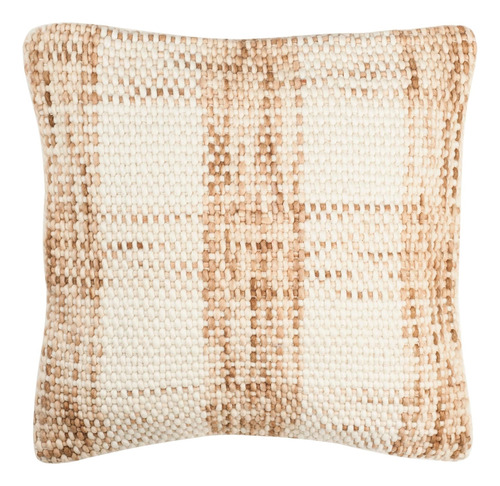Almohada Woven Plaid De 50 Cm, Mezcla De Cáscara De Huevo