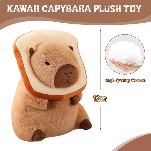 -bn Capibara Peluche Animals Almohada Suave Muñeco Capibara.
