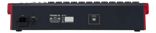 Mezcladora Audio 16 Canales Con Efectos/usb Proel® Mq16usb
