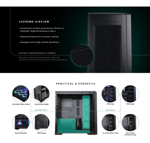 Imagen 7 de 10 de Gabinete Full Tower Phanteks Enthoo Pro 2 Panel Ciego