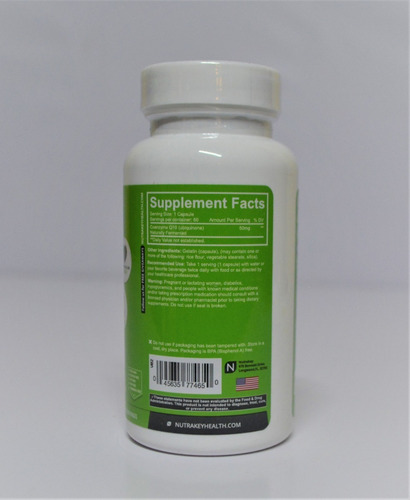 Coq10 Antioxidante 50mg/60caps Nutrakey