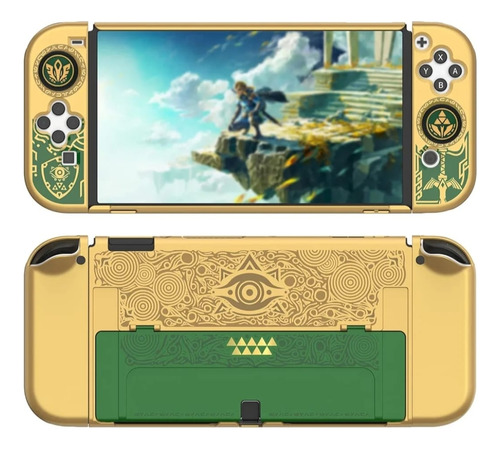 Case Tpu Para Switch Oled Zelda Tears Of Kingdom 