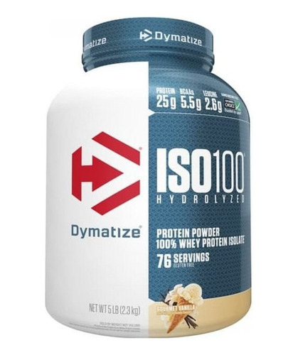 Iso 100 Whey Proteina Isolate Hydrolizada 5lb