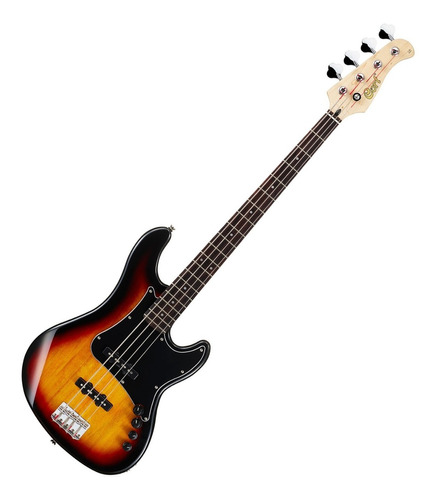 Bajo Cort Gb Series Gb34jj Bk Jazz Circuito Activo