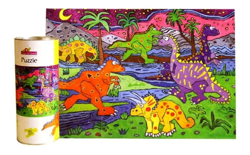 Puzzle Rompecabezas 70 Piezas Dinosaurio Planetas Castillo  