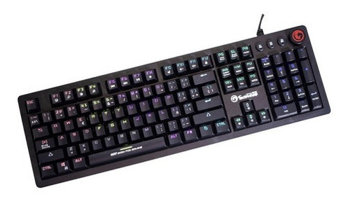 Teclado Gamer Mecanico Marvo Kg917 Rainbow Outemu Blue Negro