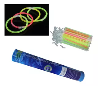 Pulseras Neón Fosforescente Glow Stick.fiestas.eventos. 50pz