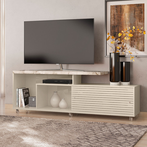 Moveis Mueble Para Tv De Hasta 65  Con Ruedas De Silicona