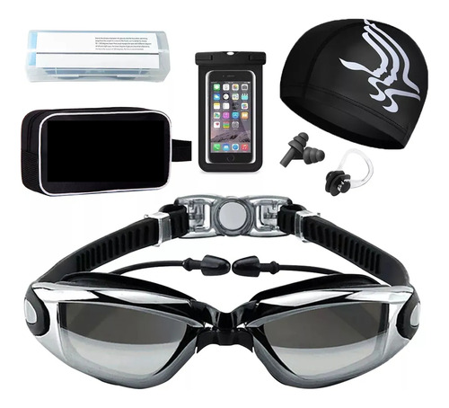 6 En 1 Kit Gafas De Natación Protección Uv Antiempaño Gogles