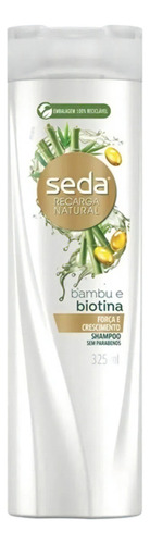 Shampoo Antiquebra Recarga Natural Bambu Biotina 325ml Seda