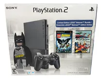 Comprar Console Sony Playstation 2 Slim Americano Bundle Lego Batman - Ps2 Slim Lacrado Scph-9001 - Ps2 Slim Novo Lacrado