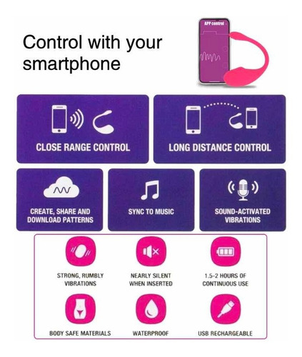 Vibrador Interactivo Con App Control A Distancia Parejas