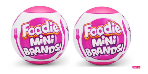Mini Brands Toy 2 Esferas Mini Foodie Comida Sorpresas S1