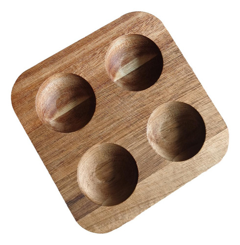 2 Soporte De Madera Para Huevos, Organizador De 4 Rejilla