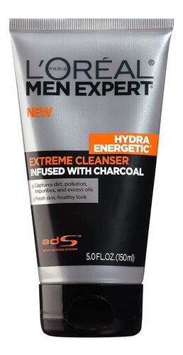 L'oreal Men/ Limpiador Facial Energético Con Carbón Hombre Tipo de piel Todo tipo de piel