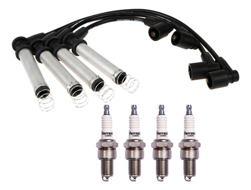 Kit Cables + Bujías Fiat Punto 1.8 8v 99/05