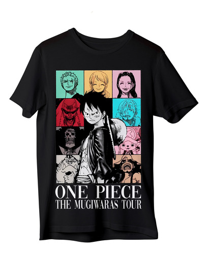Remera One Piece Anime The Mugiwaras Tour Manga Algodon 100%