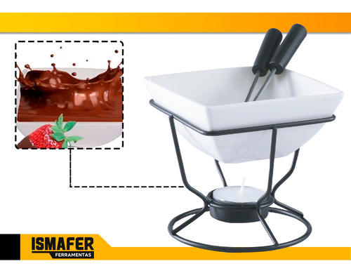 Set De Fondue Con 5 Piezas De Chocolate Y Queso