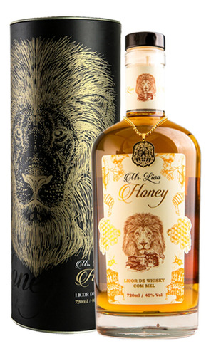 Mr. Lion Honey Licor De Whisky Com Mel 720 Ml Abv 40% Lamas
