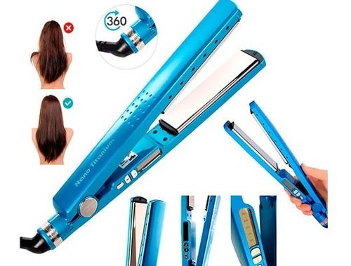 Plancha Nano Titanium Pro 450° Laceadora Cabello