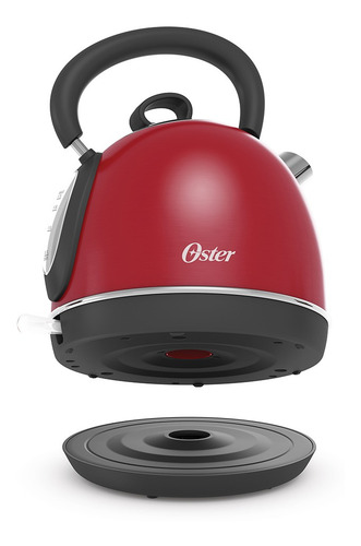 Imagen 2 de 4 de Hervidor Eléctrico Oster® Tradicional 1.7 Lt Bvstked388r Color Rojo